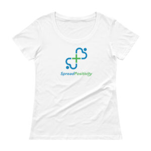 Spread Positivity Ladies’ Scoopneck T-Shirt
